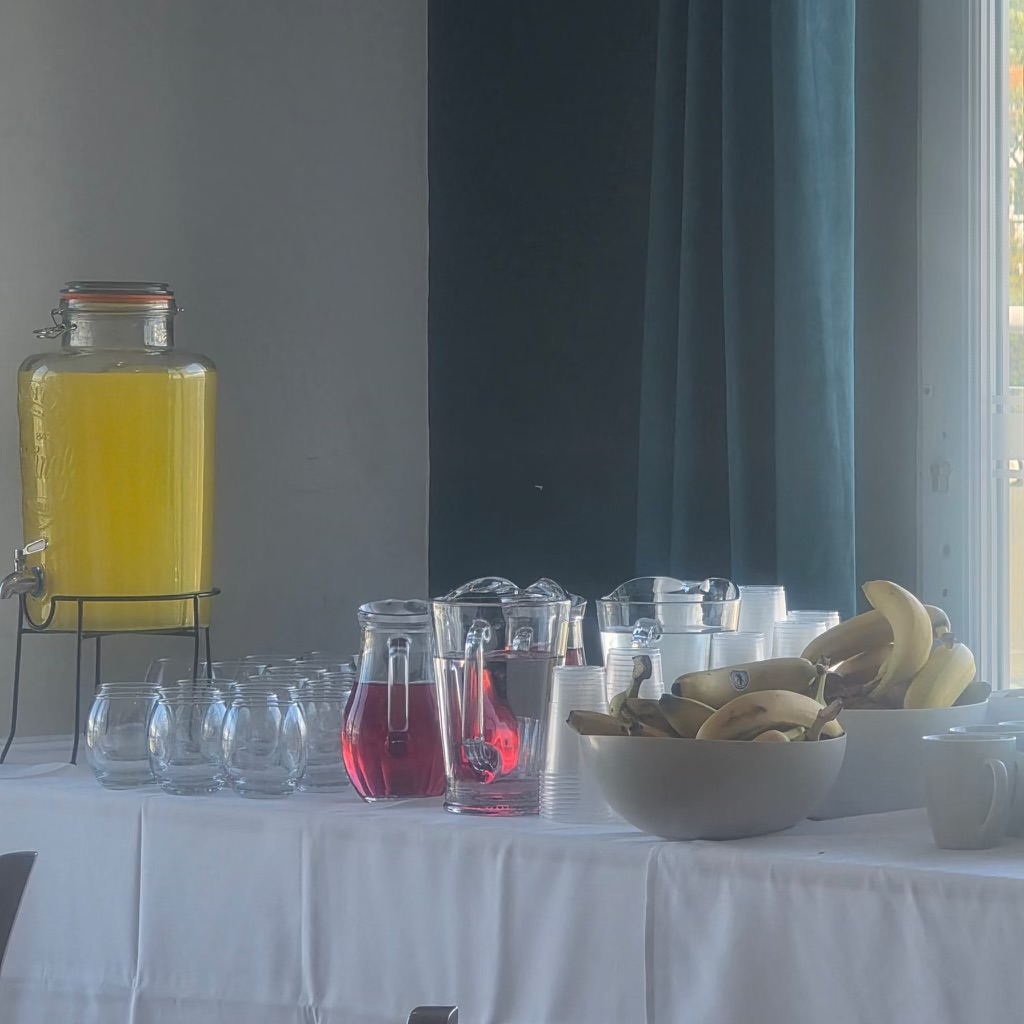 Indoor Table Fruit And Water