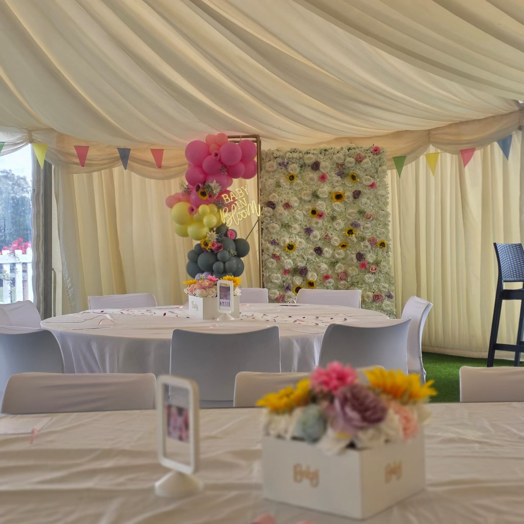 Baby Shower Decorations In Marquee